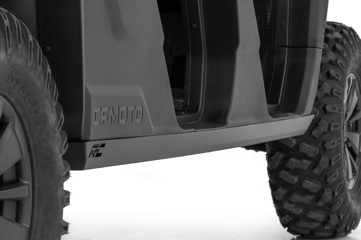 CFMOTO UFORCE U10 Pro Rocker Guard Kit - Rocker Panel - Rough Country - 4-Seater, 11 GA Steel, 1-Piece, Powder-Coated, Bolt-On - 2025+